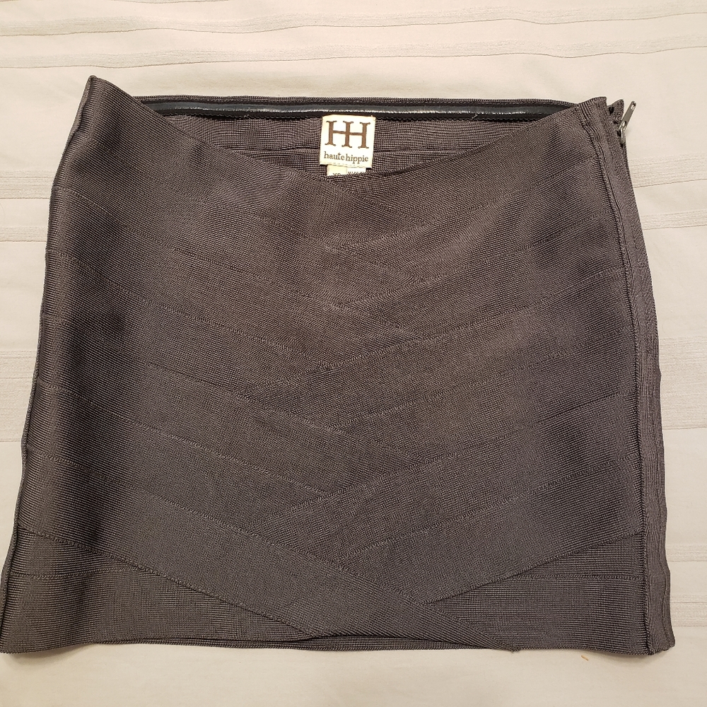 Haute Hippie Banded Mini Skirt